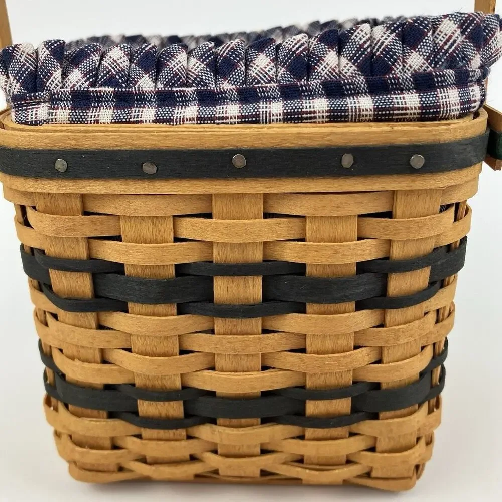 Longaberger Miniature Two Pie Basket | Full Set (SEE DESC) VTG 1998 #12386